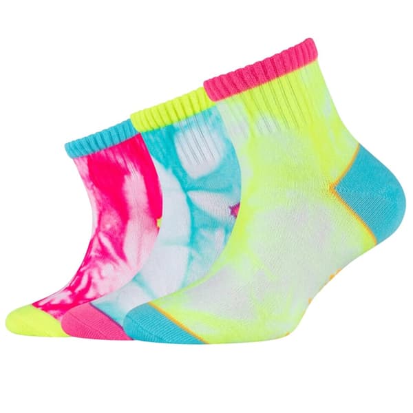 Skechers 3PPK Girls Casual Fancy Tie Die Socks SK41076-1001, til Pige, Sokker, Flerfarvet