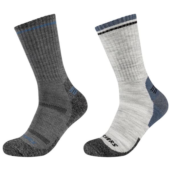 Skechers 2PPK Men Trail Wool Socks SK41104-9300, Man, Strumpor, Grå Grey 39-42