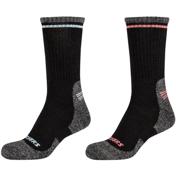 Skechers 2PPK Women Trail Wool Socks SK41105-9999, Kvinna, Strumpor, Rosa Pink 35-38