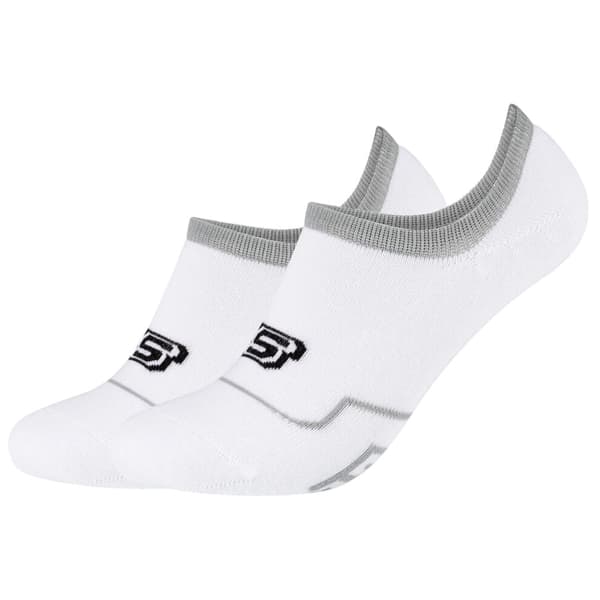 Skechers 2PPK Cushioned Footy Socks SK44011-1000, Unisex, Sokker, Hvid White 39-42