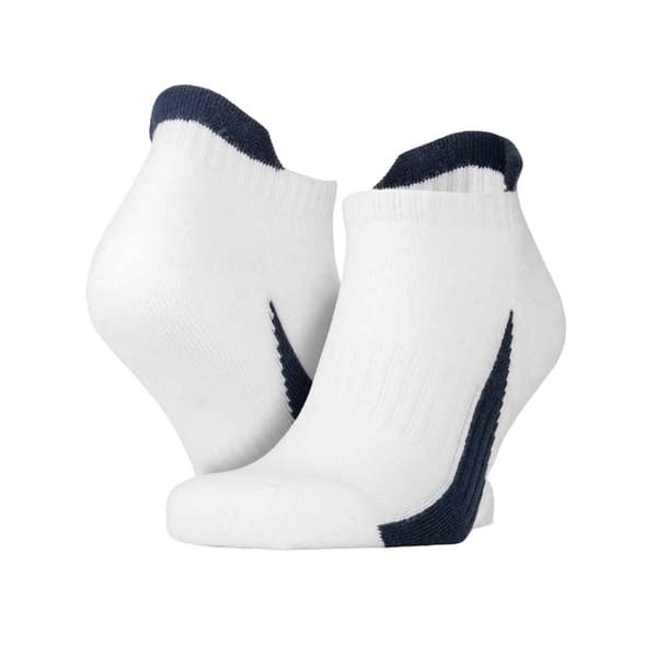 Spiro Mens Sports Socks (Pack of 3) White/Navy 4 UK-7 UK