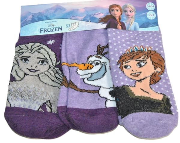 Frozen / Frost 3-pack ankelstrømper