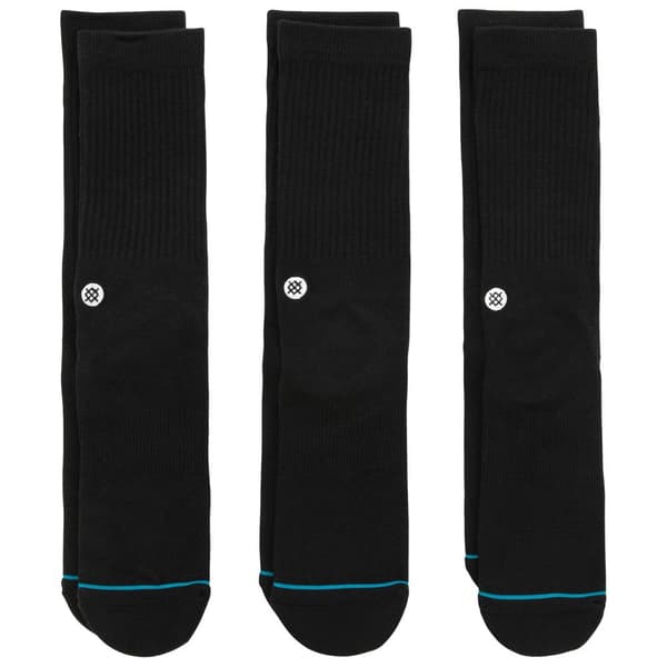 Stance Strumpor Icon 3 Par Svart EU 38-42 Man