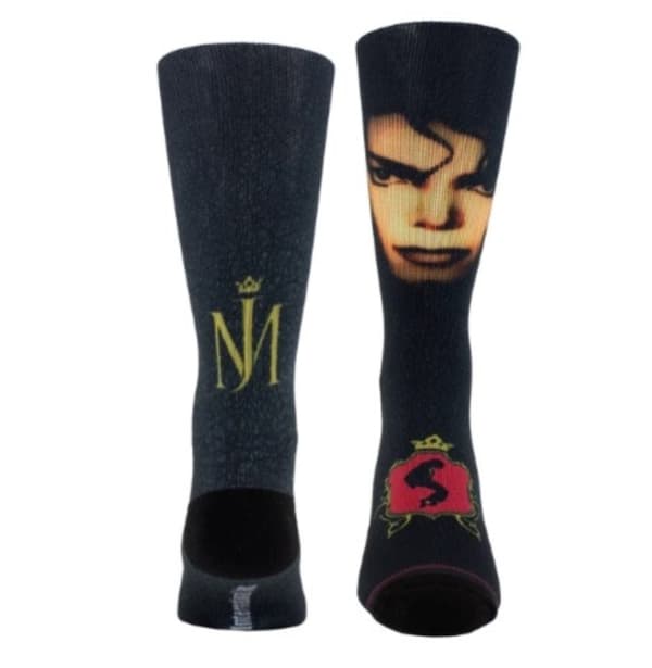 Michael Jackson Portrait Socks (One Size) - Dye Sublimation