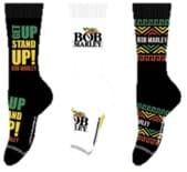 Bob Marley Assorted Women's Crew Socks 3 Pack (One Size)