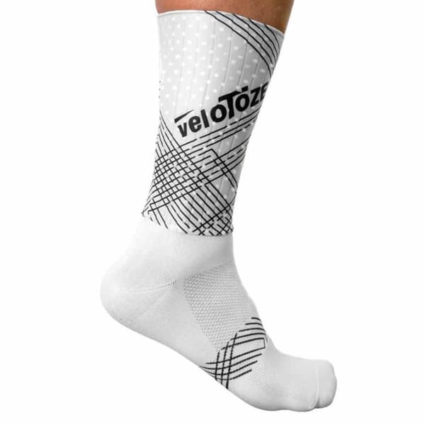 Velotoze Sokker Aero Hvid EU 37-42 1/2 Mand