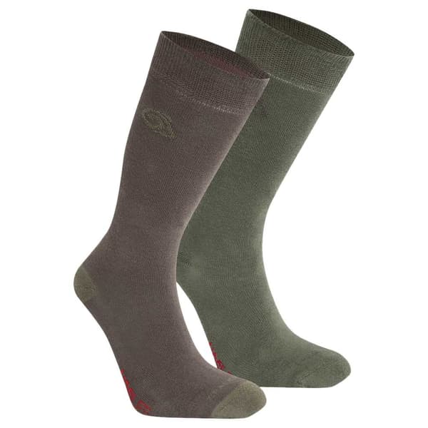 Craghoppers Puolisukat Nosilife Twin Pack Vihreä EU 39-42 Mies