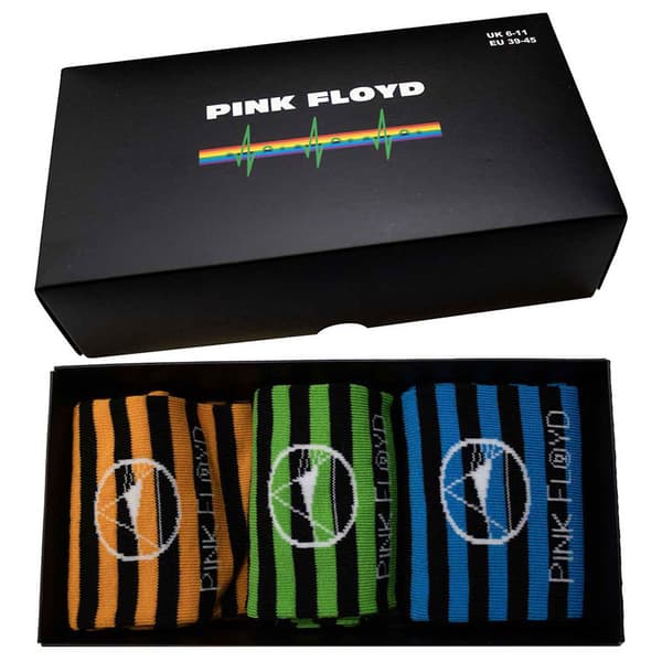 Pink Floyd Mono Prism Ankle Socks Boxed Set UK Size 7-11