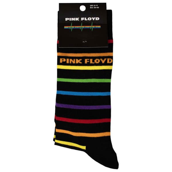 Pink Floyd Prism Stripes Band Logo Ankle Socks UK Size 7-11