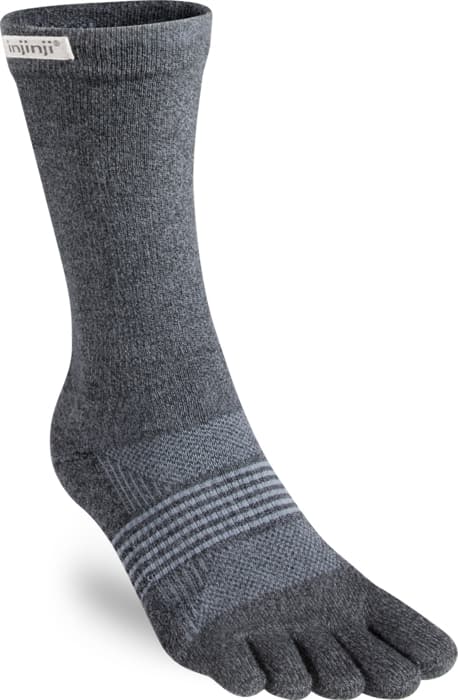 INJINJI WOMENS TRAIL MIDWEIGHT CREW HIGH Granite, tåstrumpor vandring