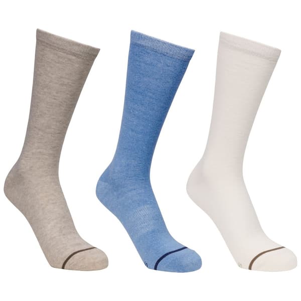 Trespass Unisex Adult Heathan Socks (Pack of 3) Oatmilk/Cream/Storm Blue 7 UK-11 UK