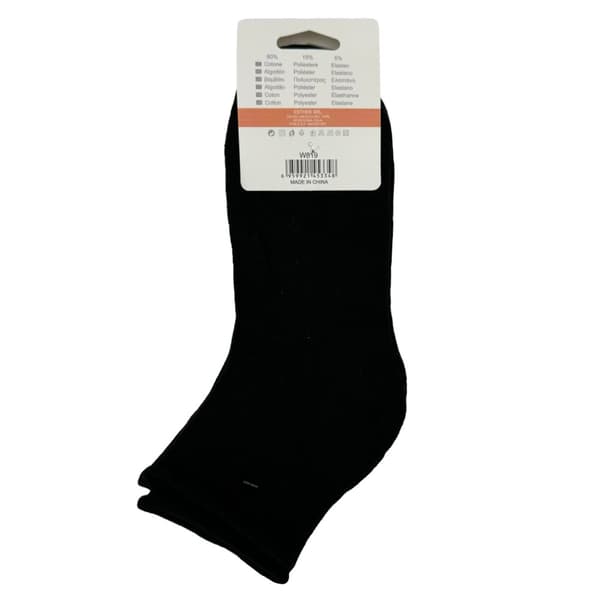 Strumpor DAM, svart, 12-pack