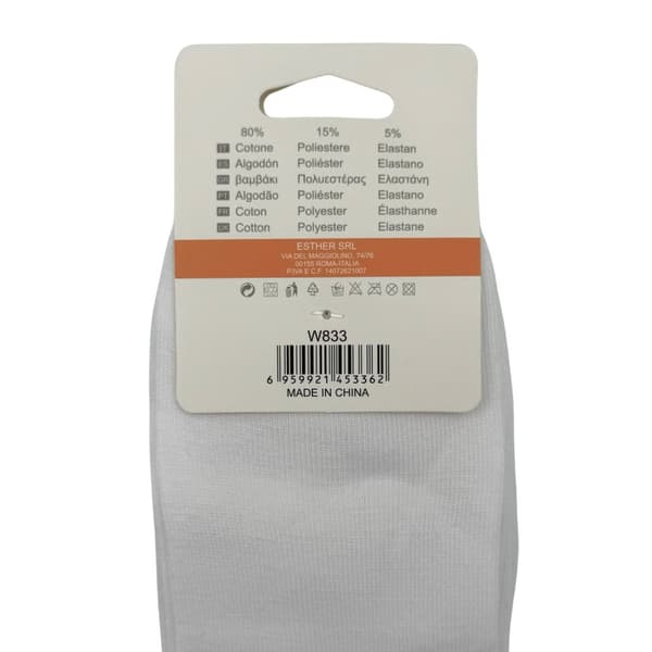 Strumpor DAM, vit, 12-pack