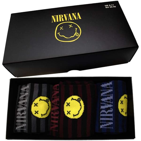 Nirvana Ankle Socks 3-pack: Smile Stripes (Size 39-45)