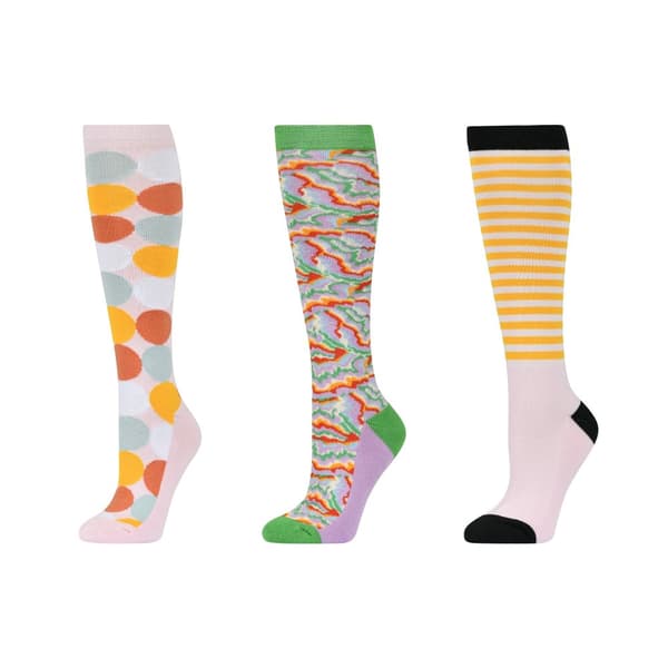 Dublin Unisex Adult Pastello Stripe High Riding Socks (Pack of 3) Multicoloured One Size