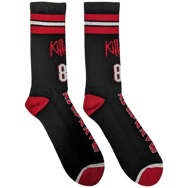 Iron Maiden Unisex Adult Killers ´81 Socks Black/Red/White 7 UK-11 UK