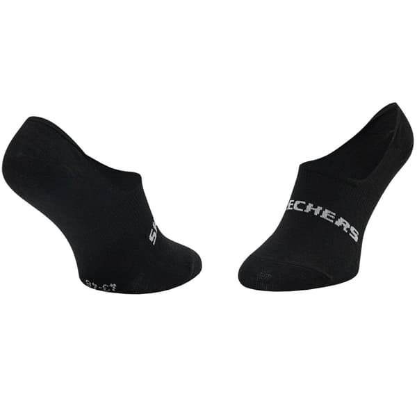 Skechers 2PPK Mesh Ventilation Footies Socks SK44008-9999, Unisex, Strumpor, Svart