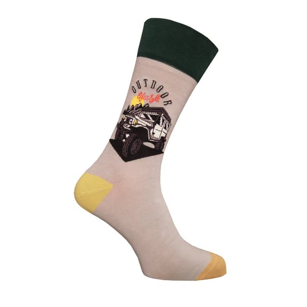 Simply Essentials Boys Toys Mens Safari Truck Socks