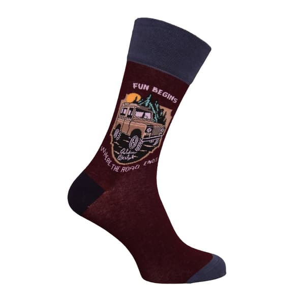 Simply Essentials Boys Toys Mens Safari Truck Socks