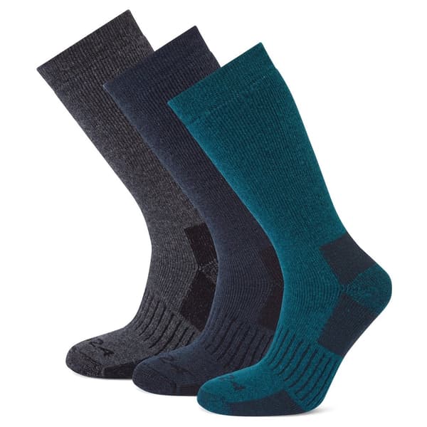 TOG24 Mens Villach Trekking Socks (Pack of 3) Dark Grey Marl/Lagoon 6 UK-8 UK