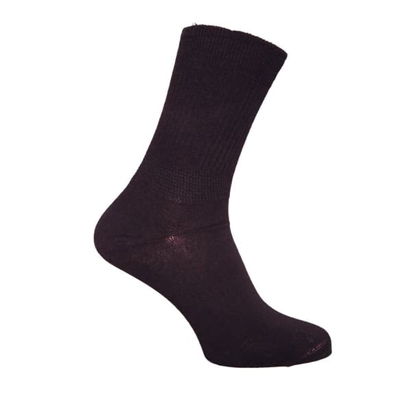Simply Essentials Mens Plain Extra Wide Diabetic Socks (Pack Of 3) Black 6-11 UK