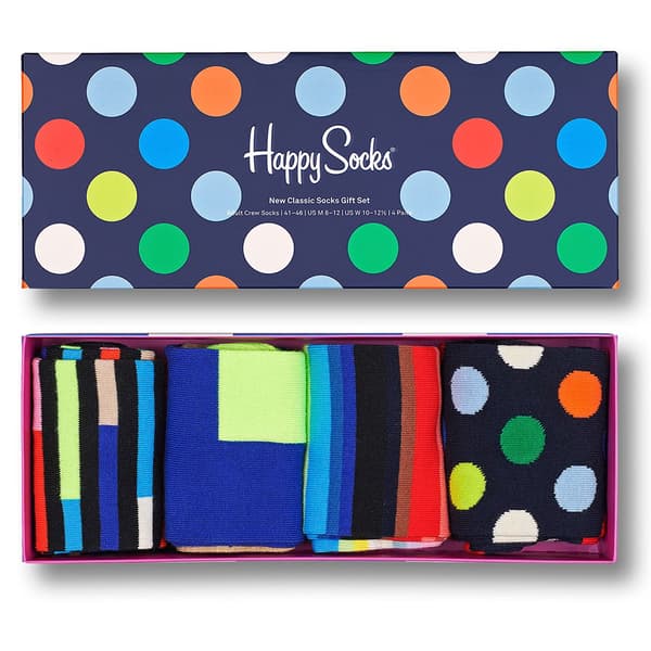 Happy Socks New Classic Sokker 4 Par Blå EU 36-40 Mand