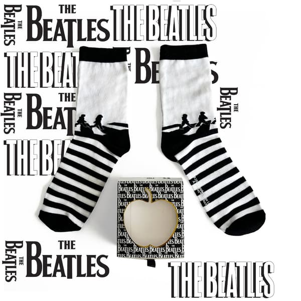 The Beatles Abbey Road Stripy Ankle Socks UK Size 5-11