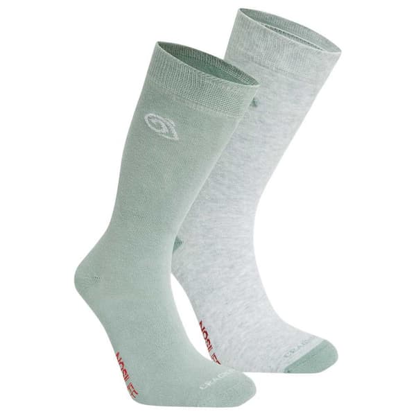 Craghoppers Nosilife Twin Pack Half Lange Sokker Grå EU 43-47 Mand