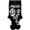 Miniatyrbild 2 av 2: Anthrax Faces Pattern B&W Ankle Socks UK Size 7-11