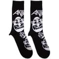 Miniatyrbild 1 av 2: Anthrax Faces Pattern B&W Ankle Socks UK Size 7-11