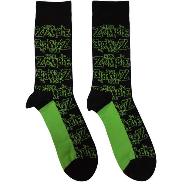 Rob Zombie Logo Repeat Ankle Socks UK Size 7-11