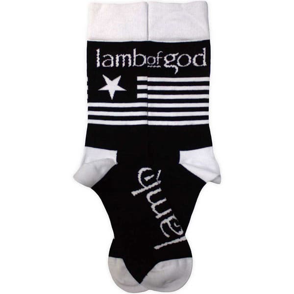 Lamb Of God Flag Band Logo Ankle Socks UK Size 7-11