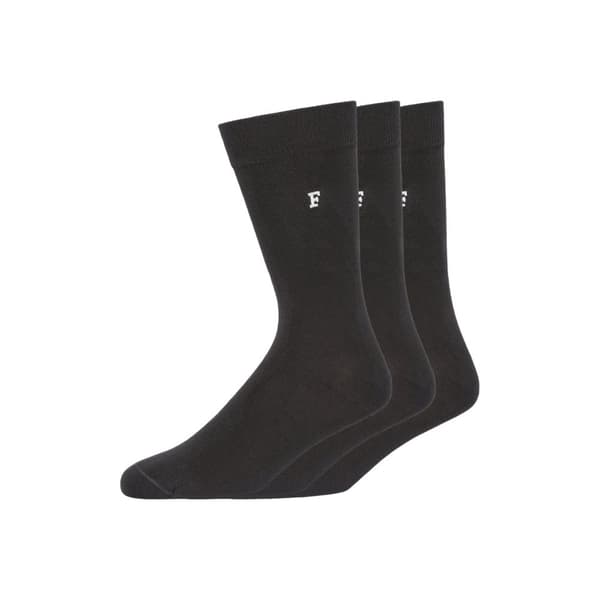 French Connection Unisex Adult Waterfall Socks (Pack of 3) Black One Size