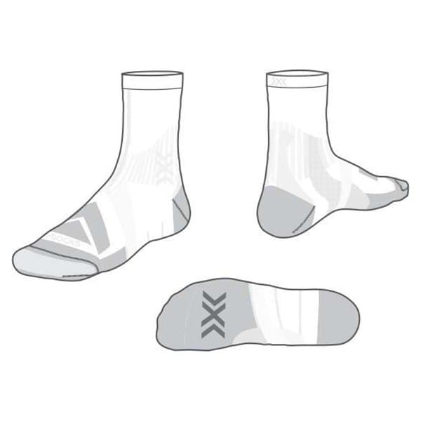 X-socks Bike Expert Crew Sukat Valkoinen EU 39-41 Mies