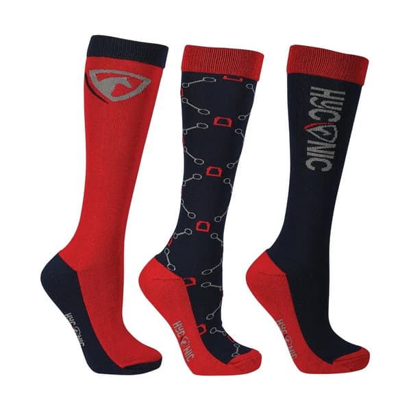 HYCONIC Unisex Adult Patterned Socks (Pack of 3)