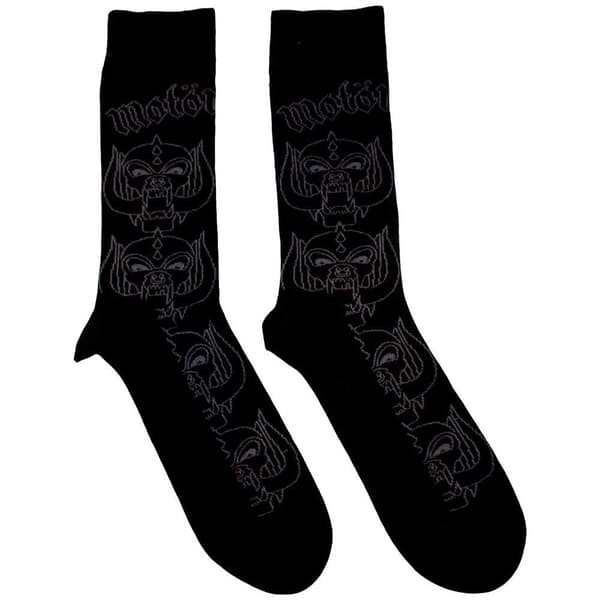 Motorhead Unisex Adult Warpig Outline Socks Black 7 UK-11 UK