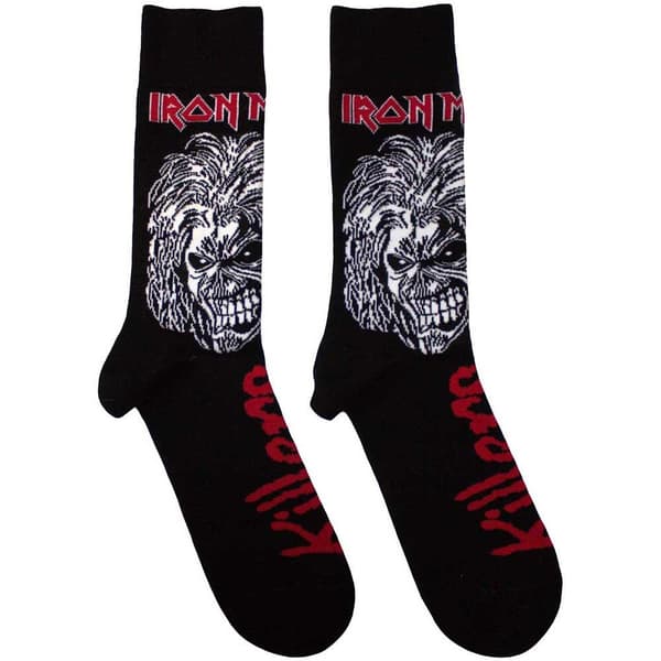 Iron Maiden Unisex Adult Killers Socks Black 7 UK-11 UK
