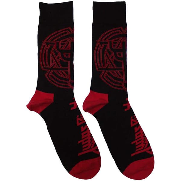 Judas Priest Unisex Adult Trident Emblem Socks Black 7 UK-11 UK