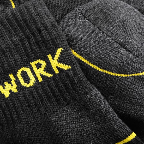 WORK arbejdsstrømper til mænd 6 par | fast holdbar, bomuld, åndbar | Funktionelle sokker mænd | Arbejdssokker | Arbejde