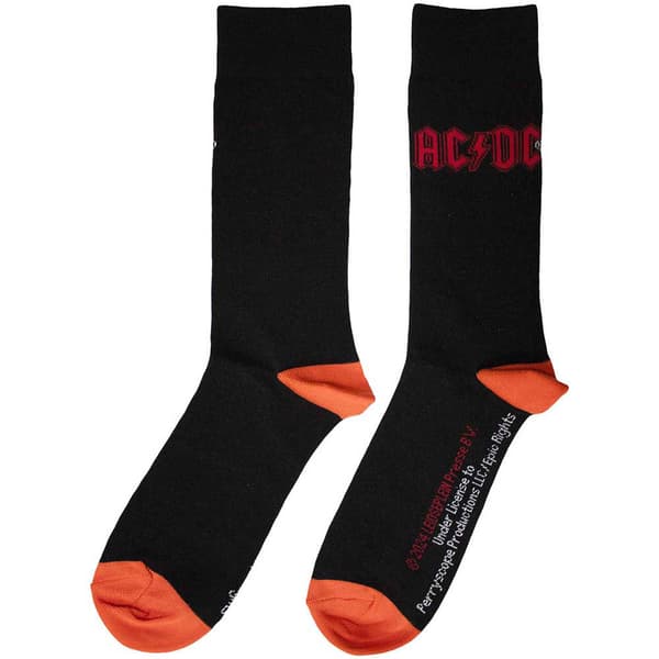 AC/DC Red Band Logo Ankle Socks UK Size 6-11