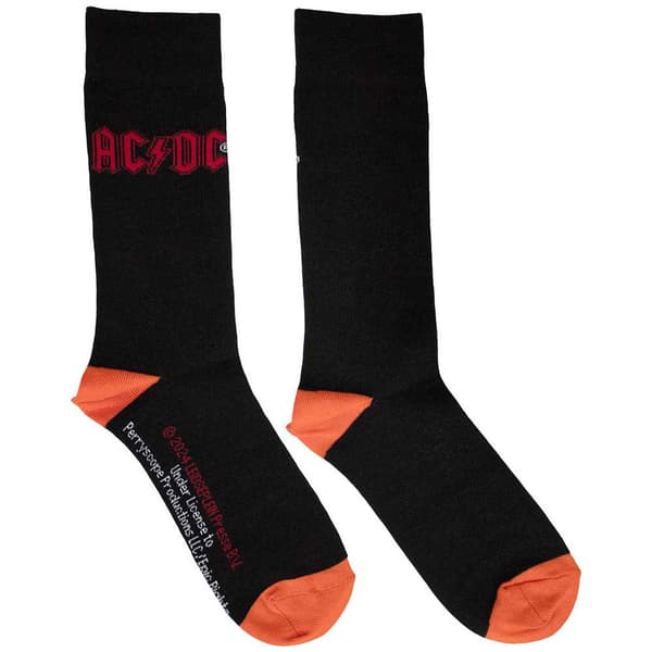 AC/DC Red Band Logo Ankle Socks UK Size 6-11