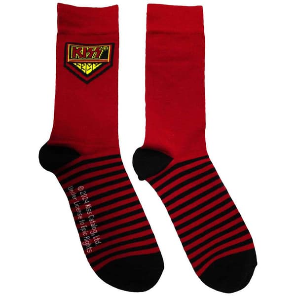 KISS Clasic Band Logo Ankle Socks UK Size 6-11