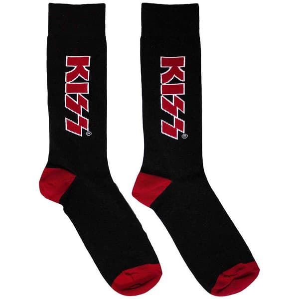 KISS Red Band Logo Ankle Socks UK Size 6-11