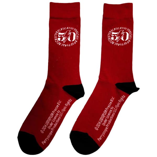 AC/DC 50th Band Logo Ankle Socks UK Size 6-11