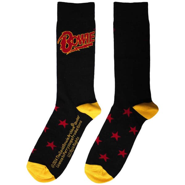 David Bowie Stars Logo Ankle Socks UK Size 6-11