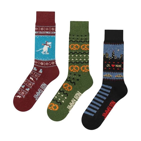 Jimmy Lion Winter In The City Crewsokker 3 Par Flerfarvet EU 36-40 Mand