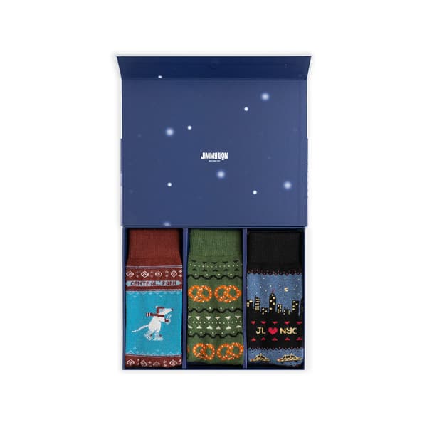 Jimmy Lion Winter In The City Crewsokker 3 Par Flerfarvet EU 36-40 Mand