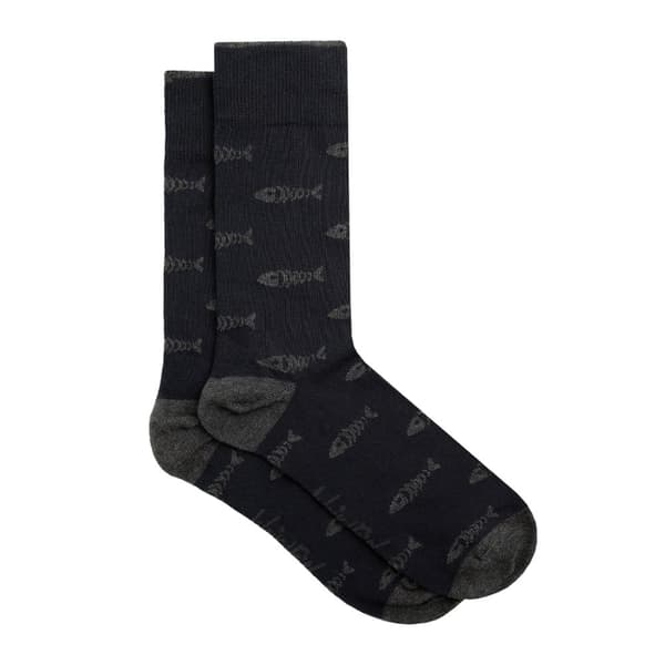 Weird Fish Mens Ronan Bone Socks (Pack of 3)