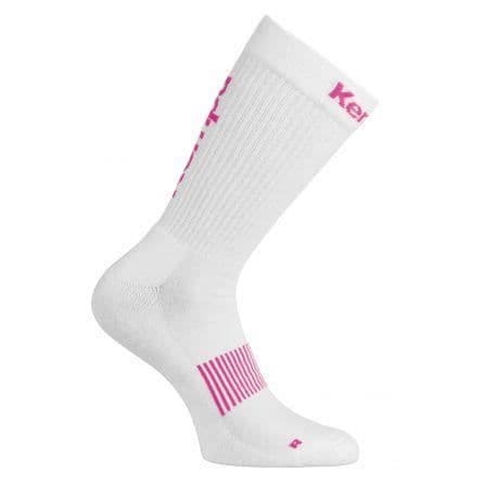 Handbollsstrumpor - KEMPA - Klassisk Vit/Rosa - Bekväm - 75% Baumwolle