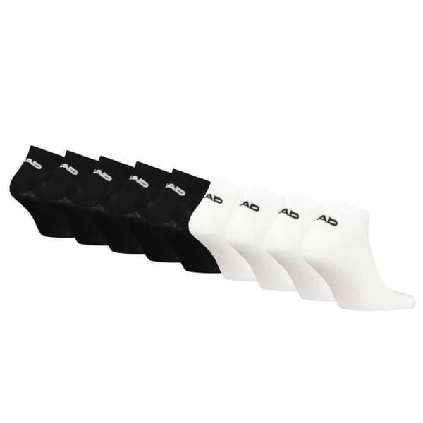 Unisex strumpor - HEAD - Paket med 9 - Svart/vit - Blandning av mjuka material med bomull